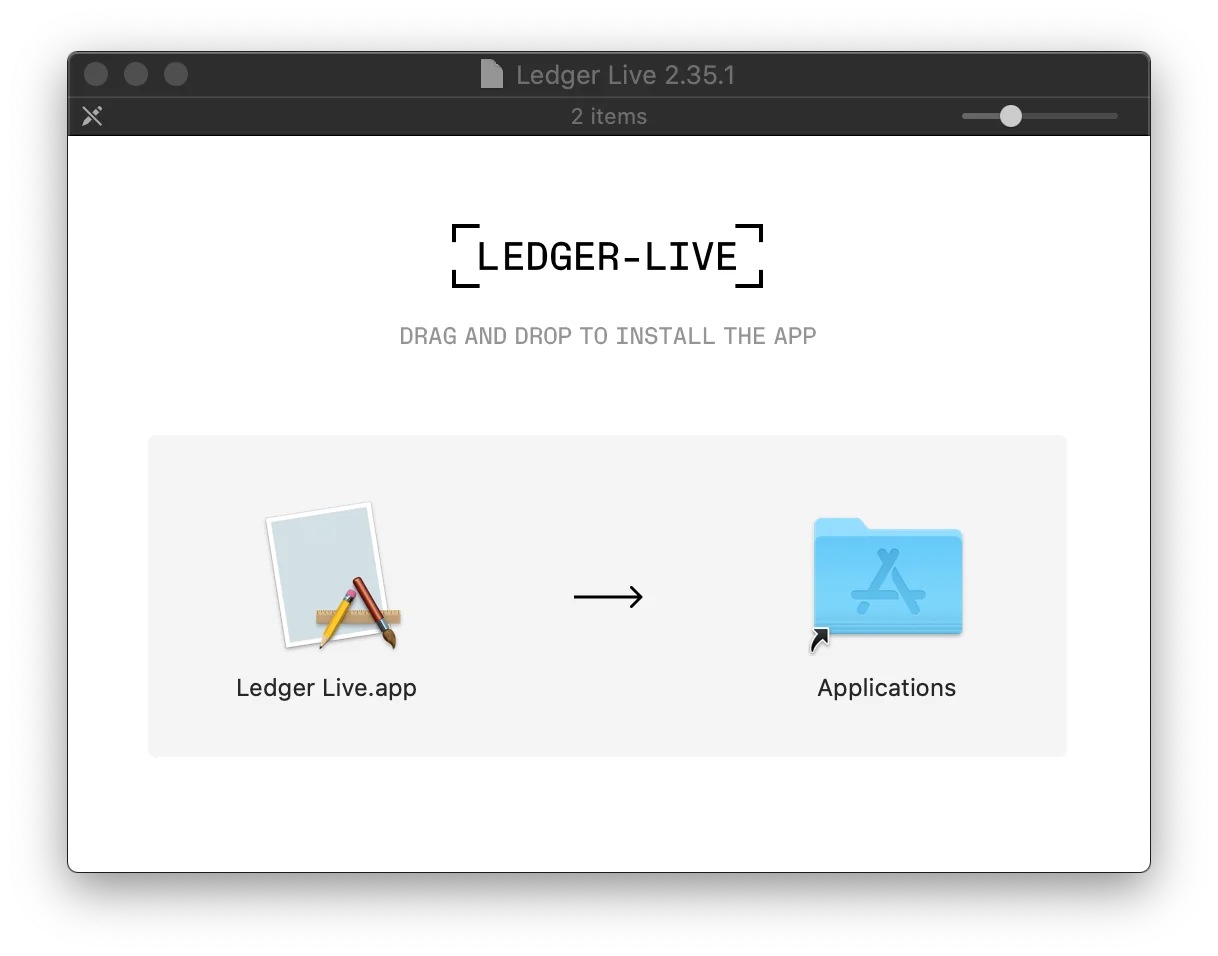 Ledger crypto App Install